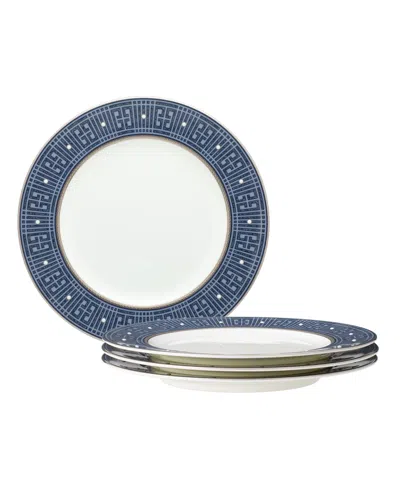 Noritake Infinity Blue 4 Piece Salad Plate Set, Service For 4