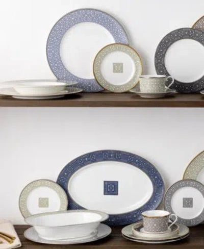 Noritake Infinity Dinnerware Collection In Green Platinum