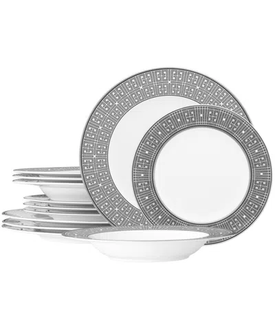 Noritake Infinity Graphite 12 Piece Set, Service For 4 In Gray