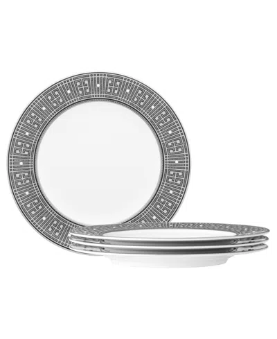 Noritake Infinity Graphite 4 Piece Salad Plate Set, Service For 4