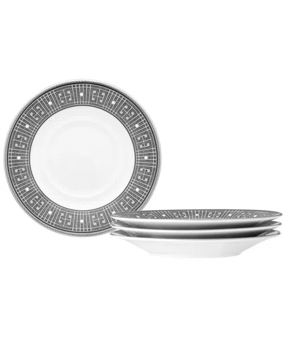 Noritake Infinity Graphite 4 Piece Saucer Set, Service For 4