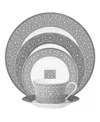Noritake Infinity Graphite 5 Piece Place Setting In Graphite