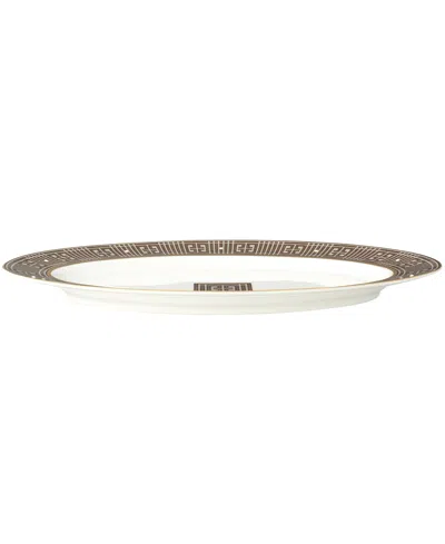 Noritake Infinity Oval Platter, 14" In Bronze