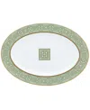 Noritake Infinity Oval Platter, 14" In Green Gold