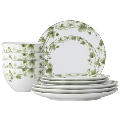 Noritake Ivy Whisper 12-piece Dinnerware Set, Service For 4 In Green