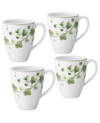 Noritake Ivy Whisper Mugs, Set Of 4 In Green