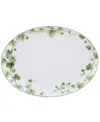 Noritake Ivy Whisper Oval Platter In Green
