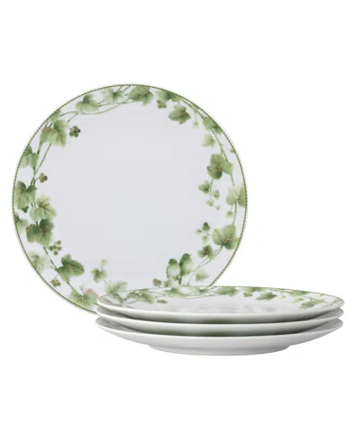 Noritake Ivy Whisper Salad Plates, Set Of 4 In Green