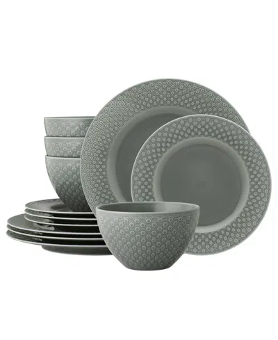Noritake Kikko 12-pc. Dinnerware Set, Service For 4 In Gray