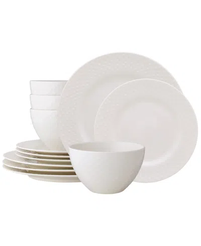 Noritake Kikko 12-pc. Dinnerware Set, Service For 4 In White