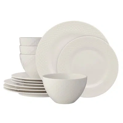 Noritake Kikko 12-piece Dinnerware Set, Service For 4 In Ivory