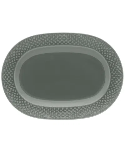 Noritake Kikko 14" Oval Platter In Gray