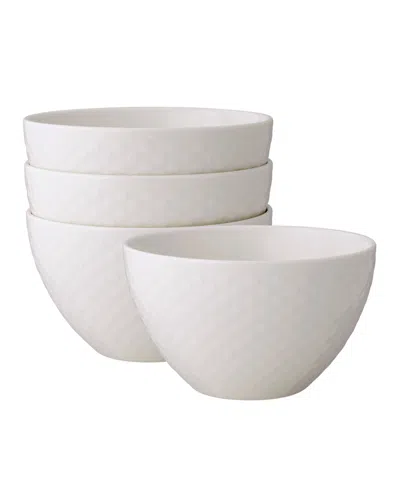 Noritake Kikko 29 Oz. All-purpose Bowls, Set Of 4 In Sand
