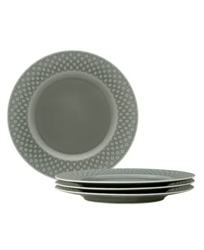 Noritake Kikko Salad Plates, Set Of 4 In Gray