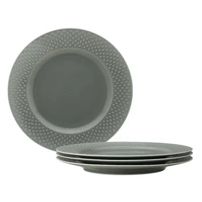 Noritake Kikko Set Of 4 Dinner Plates, 10.5" In Moss