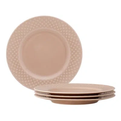 Noritake Kikko Set Of 4 Salad Plates, 8.25" In Pink