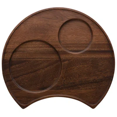 Noritake Kona Wood Crescent Serving Tray, 13" In Brown