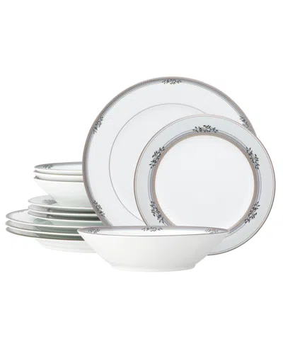 Noritake Laurelvale 12 Piece Set, Service For 4 In White