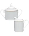 Noritake Linen Road Sugar Creamer Set In White