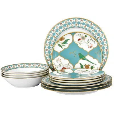 Noritake Lodi's Morning 12-piece Dinnerware Set, Service For 4 In Blue