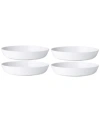 Noritake Marc Newson Pasta Bowls, Set Of 4 In White
