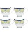 Noritake Menorca Palace Set Of 4 Cups 7 Oz. In Blue