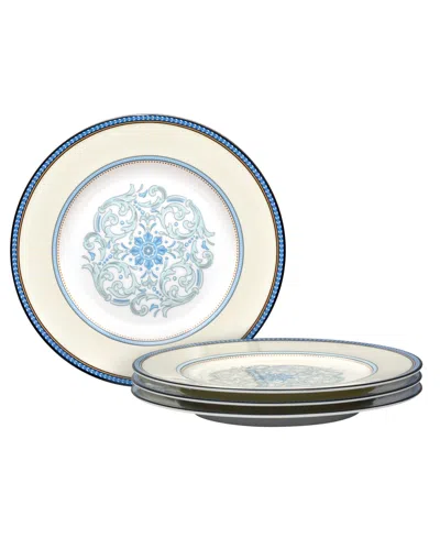 Noritake Menorca Palace Set Of 4 Salad Plates 8-1/2" In Blue