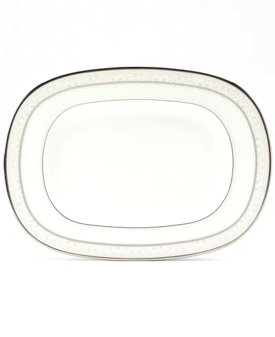 Noritake "montvale Platinum" Butter/relish Tray, 9" X 5"
