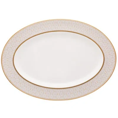 Noritake Noble Pearl Oval Platter, 14" In White