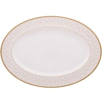 Noritake Noble Pearl Oval Platter, 16" In White