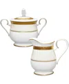Noritake Odessa Gold Sugar Creamer Set In White