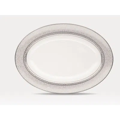 Noritake Odessa Oval Platter In Platinum