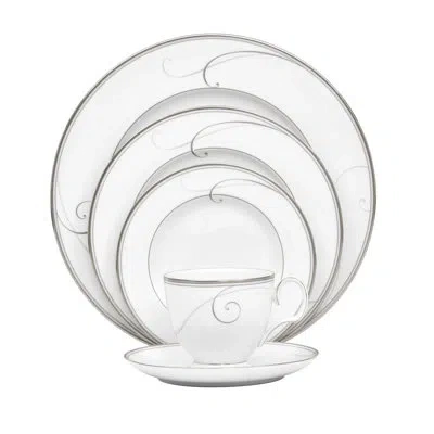 Noritake Platinum Wave 5-piece Place Setting In White