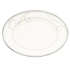 Noritake Platinum Wave Platter In Silver