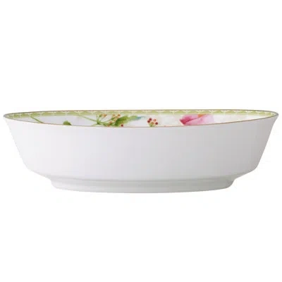 Noritake Poppy Place Oval Vegetable Bowl, 9-3/4", 32 Oz. In White;pink