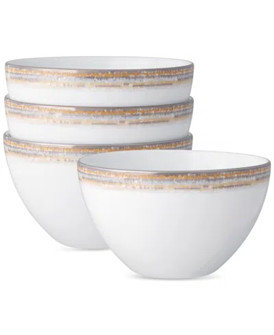 Noritake Raylan Cereal Bowls, Set Of 4 In White