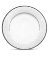 Noritake Regina Platinum Dinner Plate, 10-1/2" In Silver