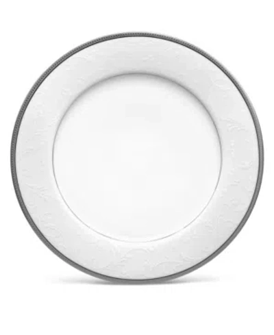 Noritake Regina Platinum Dinner Plate, 10-1/2" In Silver