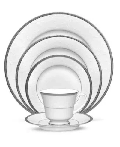 Noritake Regina Platinum Dinnerware Collection In Gray