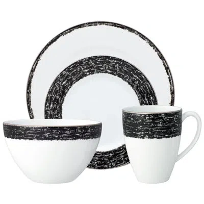 Noritake Rill 4-piece Place Setting, Service For 1 In Black