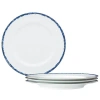 Noritake Rill Dinner Plates, 10-1/2" In Blue