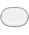 Noritake Rill Oval Platter, 14" In Black
