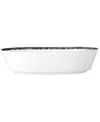 Noritake Rill Oval Vegetable Bowl In Black