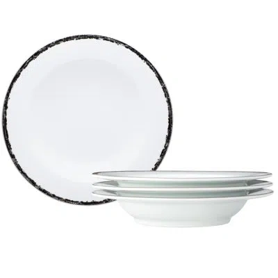 Noritake Rill Pasta Bowls, 11", 24 Oz. In Black