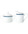 Noritake Rill Sugar And Creamer In Blue