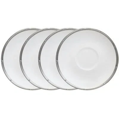 Noritake Rochelle Saucers, 6" In Platinum