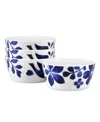 Noritake Sandefjord Set Of 4 Cereal Bowls 25 Oz. In Blue