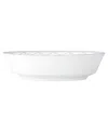 Noritake Satin Flourish Oval Vegetable Bowl In White