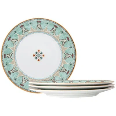 Noritake Serene Garden 10.5'' Dinner Plates, Set Of 4 In Green