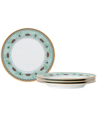 Noritake Serene Garden 4 Piece Bread Butter And Appetizer Plates Set, 6.5", Service For 4 In Light Green